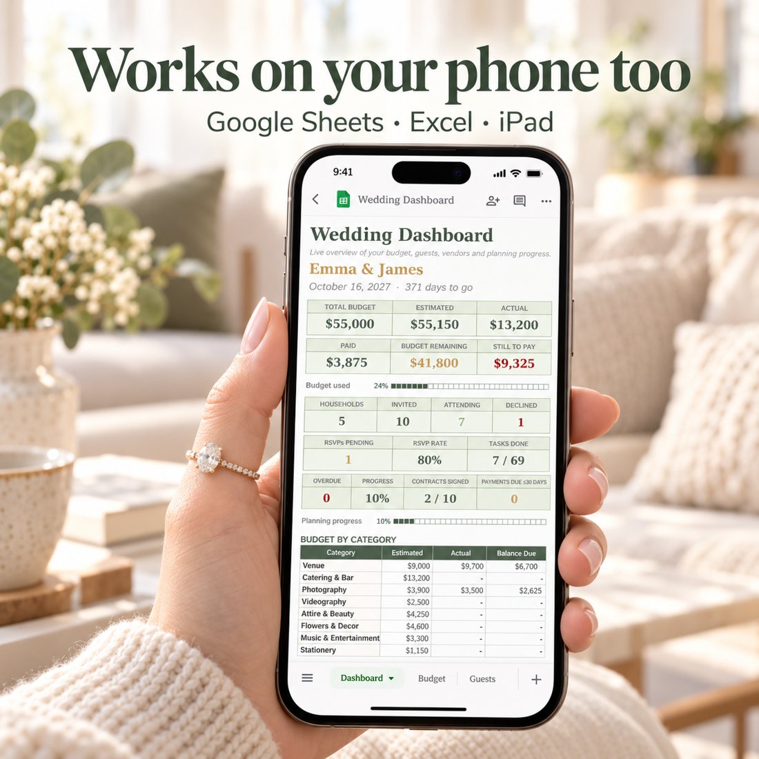 Works on your phone too